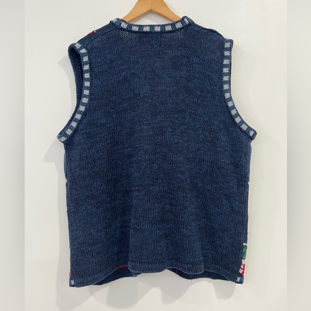 Tiara Festive Blue Sweater Vest - Picture 11 of 11